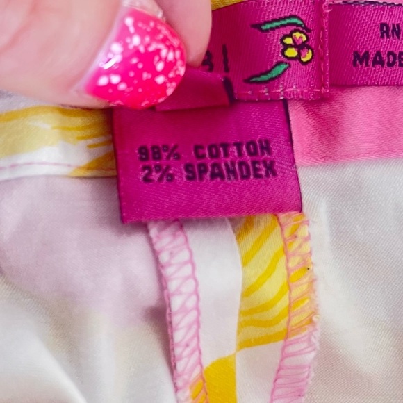 Coastal High Waisted Shell Print Pink Shorts Size 10 - Picture 9 of 10